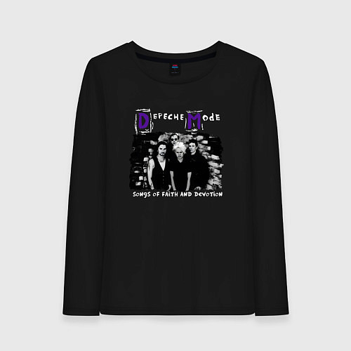 Женский лонгслив Depeche Mode - Sofad band era / Черный – фото 1