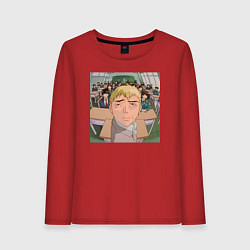 Лонгслив хлопковый женский Эйкити Онидзука преподаватель, цвет: красный