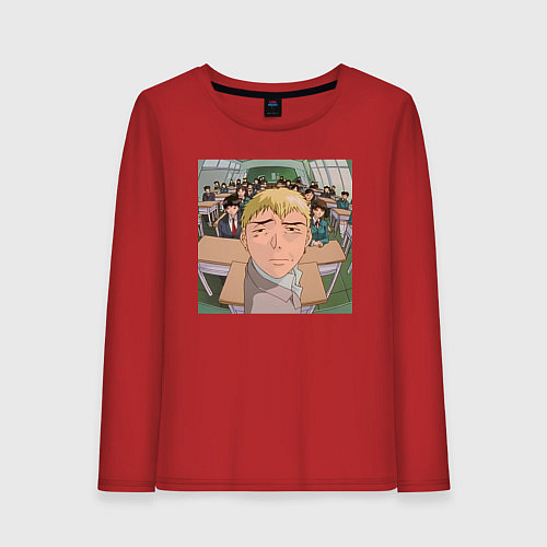 Женский лонгслив Эйкити Онидзука преподаватель / Красный – фото 1