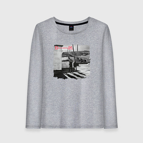 Женский лонгслив Depeche Mode - Vladivostok fan club / Меланж – фото 1