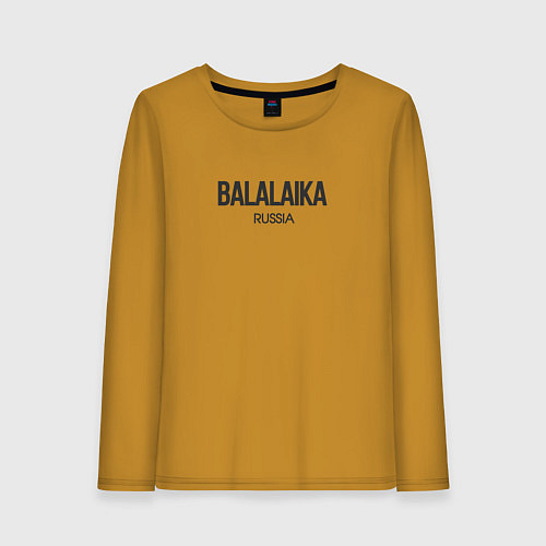 Женский лонгслив Balalaika / Горчичный – фото 1