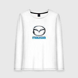 Лонгслив хлопковый женский Mazda sport brend, цвет: белый
