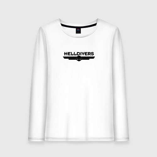 Женский лонгслив Helldivers Logo / Белый – фото 1