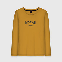 Лонгслив хлопковый женский Kreml, цвет: горчичный