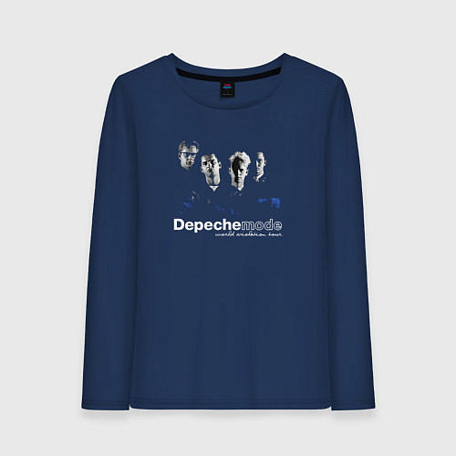 Женский лонгслив Depeche Mode - Silence mode / Тёмно-синий – фото 1