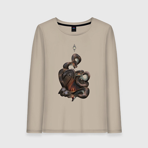 Женский лонгслив Bloodborne - Тень Ярнама / Миндальный – фото 1