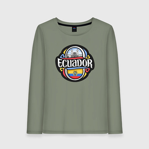 Женский лонгслив Эквадор / Авокадо – фото 1