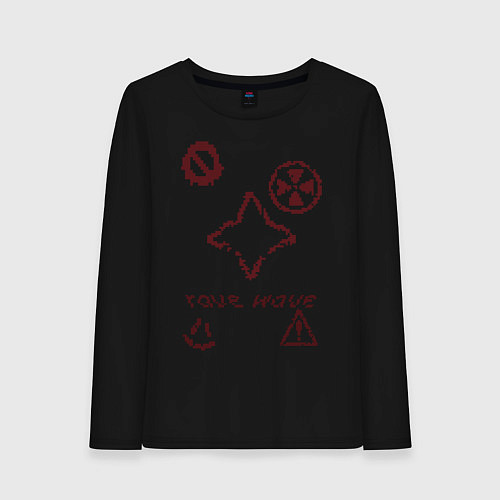 Женский лонгслив Rave wave / Черный – фото 1