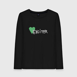 Лонгслив хлопковый женский Depeche Mode - Exciter logos, цвет: черный