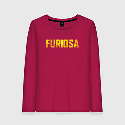 Лонгслив хлопковый женский Furiosa - A Mad Max Saga, цвет: маджента