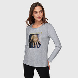 Лонгслив хлопковый женский Depeche Mode - Ultra hand, цвет: меланж — фото 2