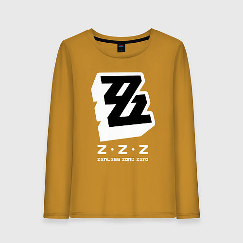 Женский лонгслив Zenless zone zero лого / Горчичный – фото 1