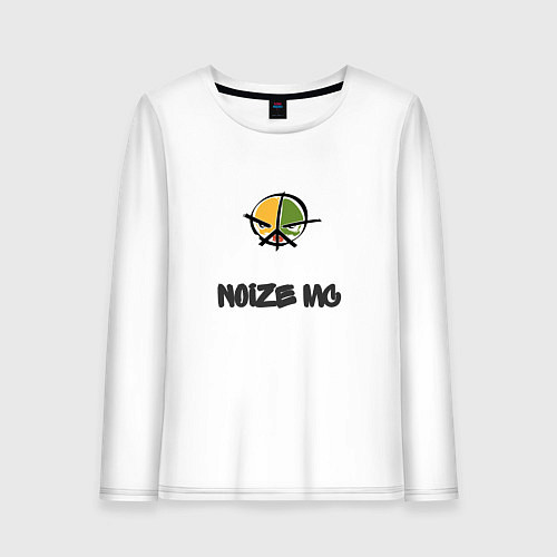 Женский лонгслив Логотип Noize MC / Белый – фото 1
