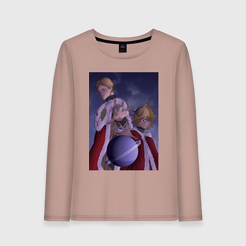 Женский лонгслив Чёрный клевер Юлиус король магов / Пыльно-розовый – фото 1