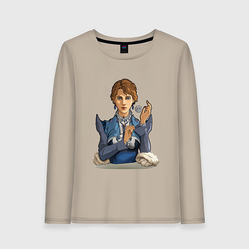 Женский лонгслив Кассандра - RimWorld / Миндальный – фото 1