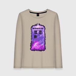Женский лонгслив Violet tardis