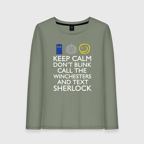 Женский лонгслив Doctor Sherlock / Авокадо – фото 1