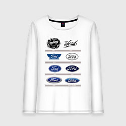 Женский лонгслив Ford логотип