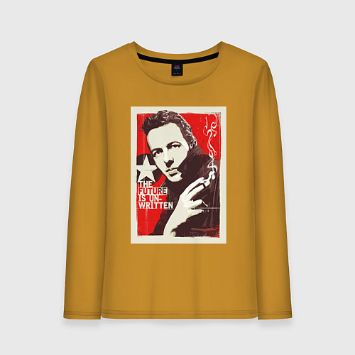 Женский лонгслив Joe Strummer of the Clash / Горчичный – фото 1