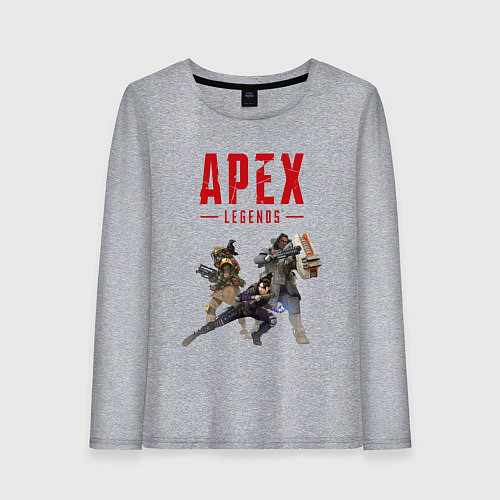 Женский лонгслив Легенды Апекса / Меланж – фото 1