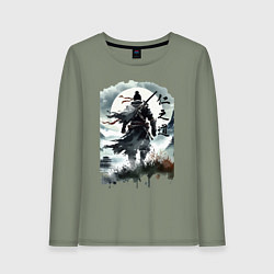 Женский лонгслив Призрак Цусимы - Японский самурай