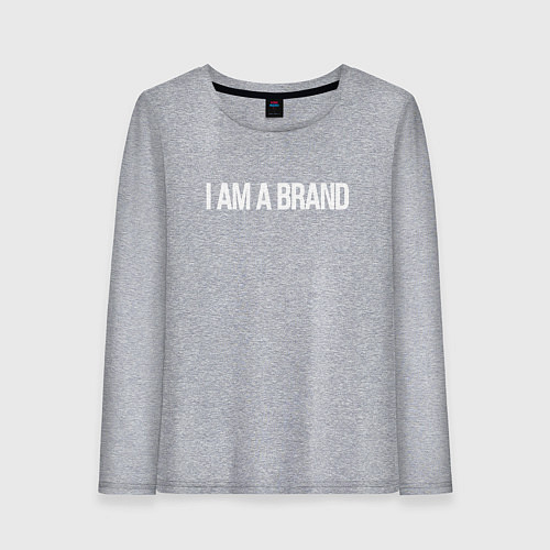 Женский лонгслив I am a brand / Меланж – фото 1