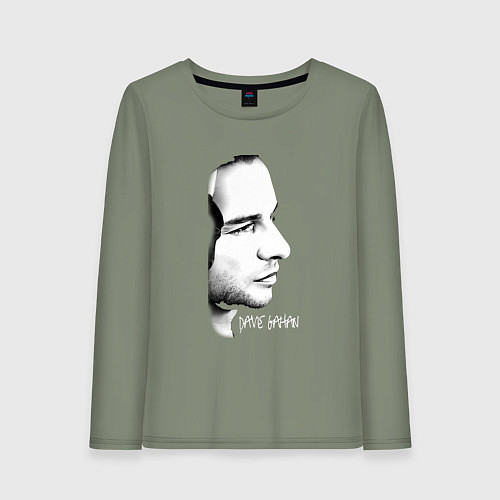 Женский лонгслив Dave Gahan from depeche mode face / Авокадо – фото 1
