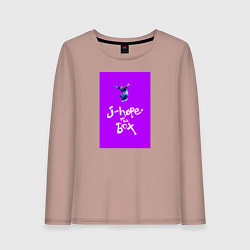Лонгслив хлопковый женский J-hope in the box - K-pop, цвет: пыльно-розовый