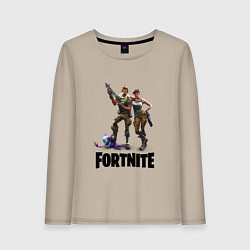 Лонгслив хлопковый женский Fortnite PVE, цвет: миндальный