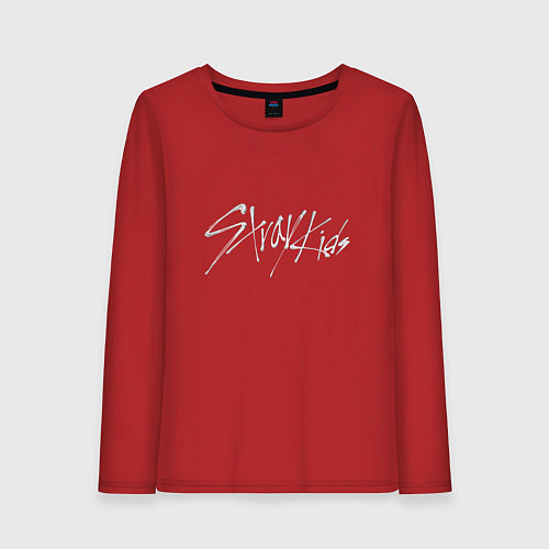 Женский лонгслив Stray Kids металлик / Красный – фото 1