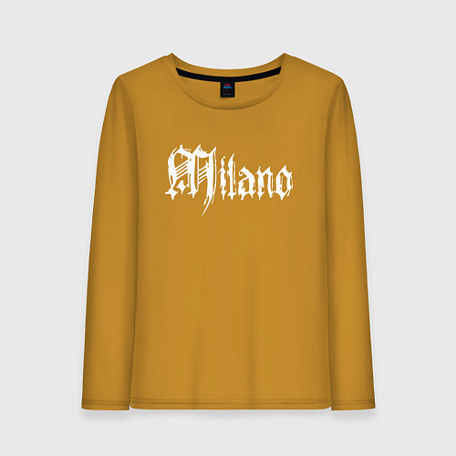 Женский лонгслив Milano - Italia / Горчичный – фото 1