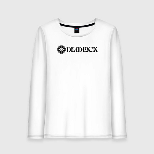 Женский лонгслив Deadlock white logo / Белый – фото 1