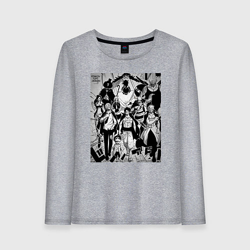 Женский лонгслив Ван-Пис мугивары вано / Меланж – фото 1