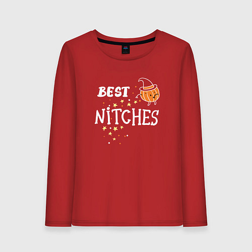 Женский лонгслив Best nitches / Красный – фото 1