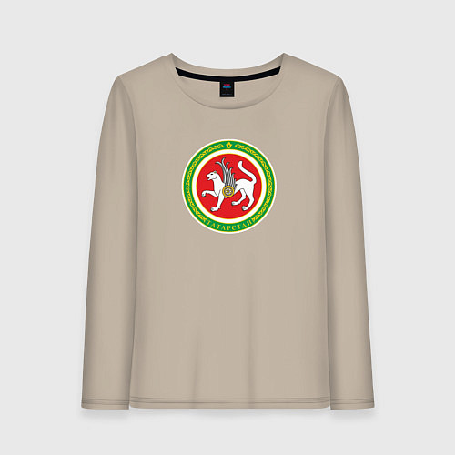 Женский лонгслив Татарстан 16 / Миндальный – фото 1