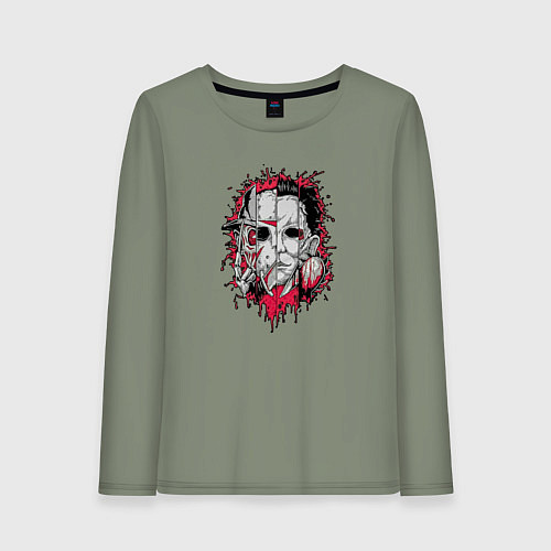 Женский лонгслив Кровавая четверка / Авокадо – фото 1