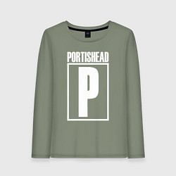 Лонгслив хлопковый женский Portishead, цвет: авокадо