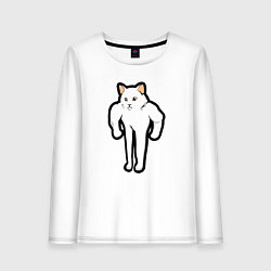 Женский лонгслив Кот качок