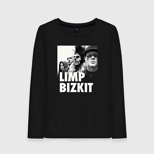 Женский лонгслив Limp Bizkit rap rock / Черный – фото 1