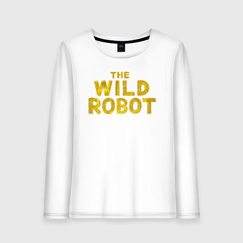 Женский лонгслив The wild robot logo / Белый – фото 1