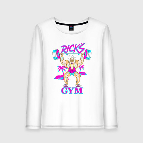 Женский лонгслив Ricks GYM / Белый – фото 1