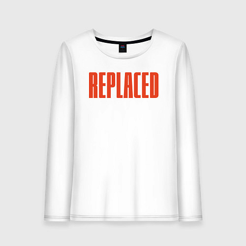 Женский лонгслив Replaced logo / Белый – фото 1