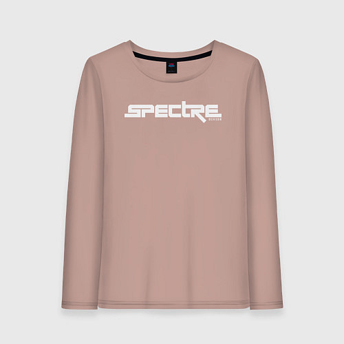 Женский лонгслив Spectre divide logotype / Пыльно-розовый – фото 1