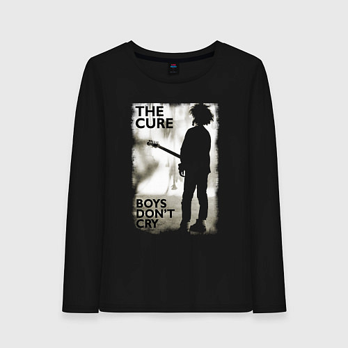 Женский лонгслив The Cure boys dont cry / Черный – фото 1