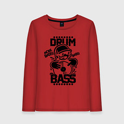 Женский лонгслив Drum n Bass: More Bass