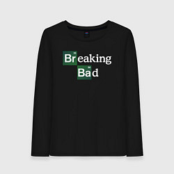 Лонгслив хлопковый женский Breaking bad logo, цвет: черный
