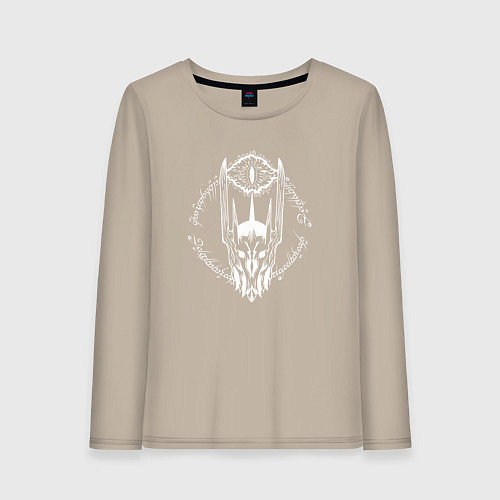 Женский лонгслив Око Саурона - Властелин колец / Миндальный – фото 1