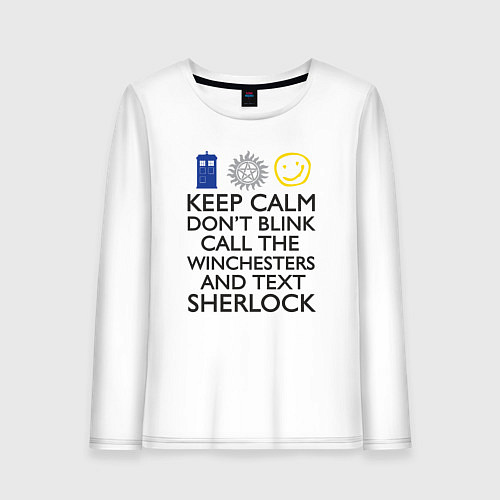 Женский лонгслив Sherlock doctor / Белый – фото 1