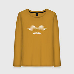 Лонгслив хлопковый женский Arctic Monkeys logo, цвет: горчичный