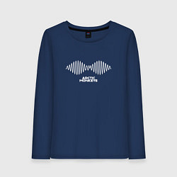 Лонгслив хлопковый женский Arctic Monkeys logo, цвет: тёмно-синий